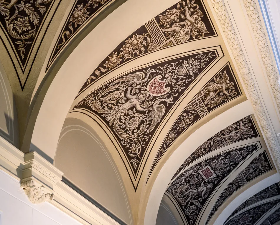 Frescoes in the lobby