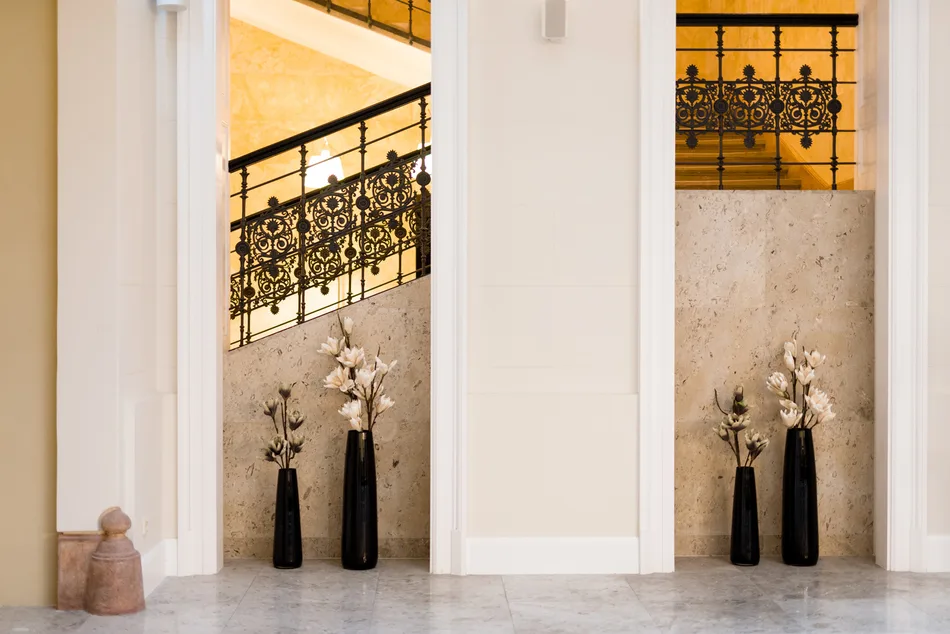 Historic hotel staircase