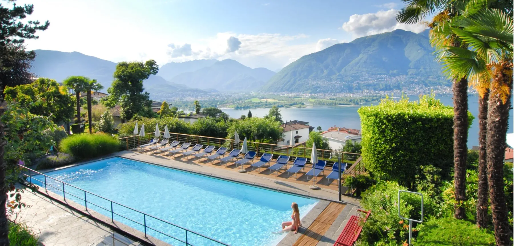 Hotel pool terrace