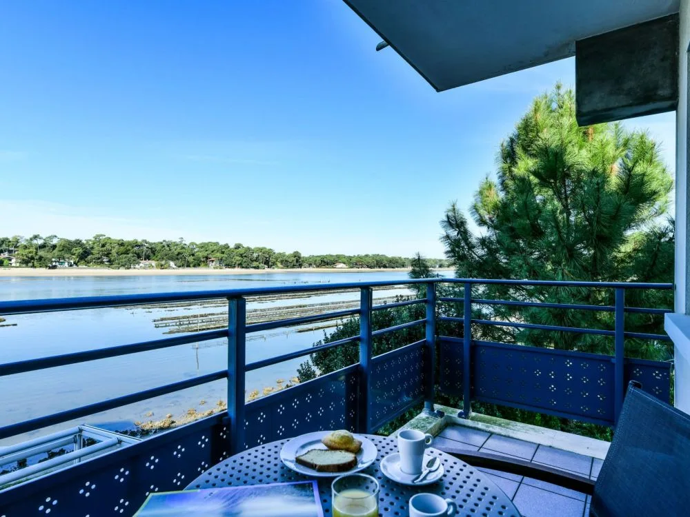 Balcony overlooking the lake