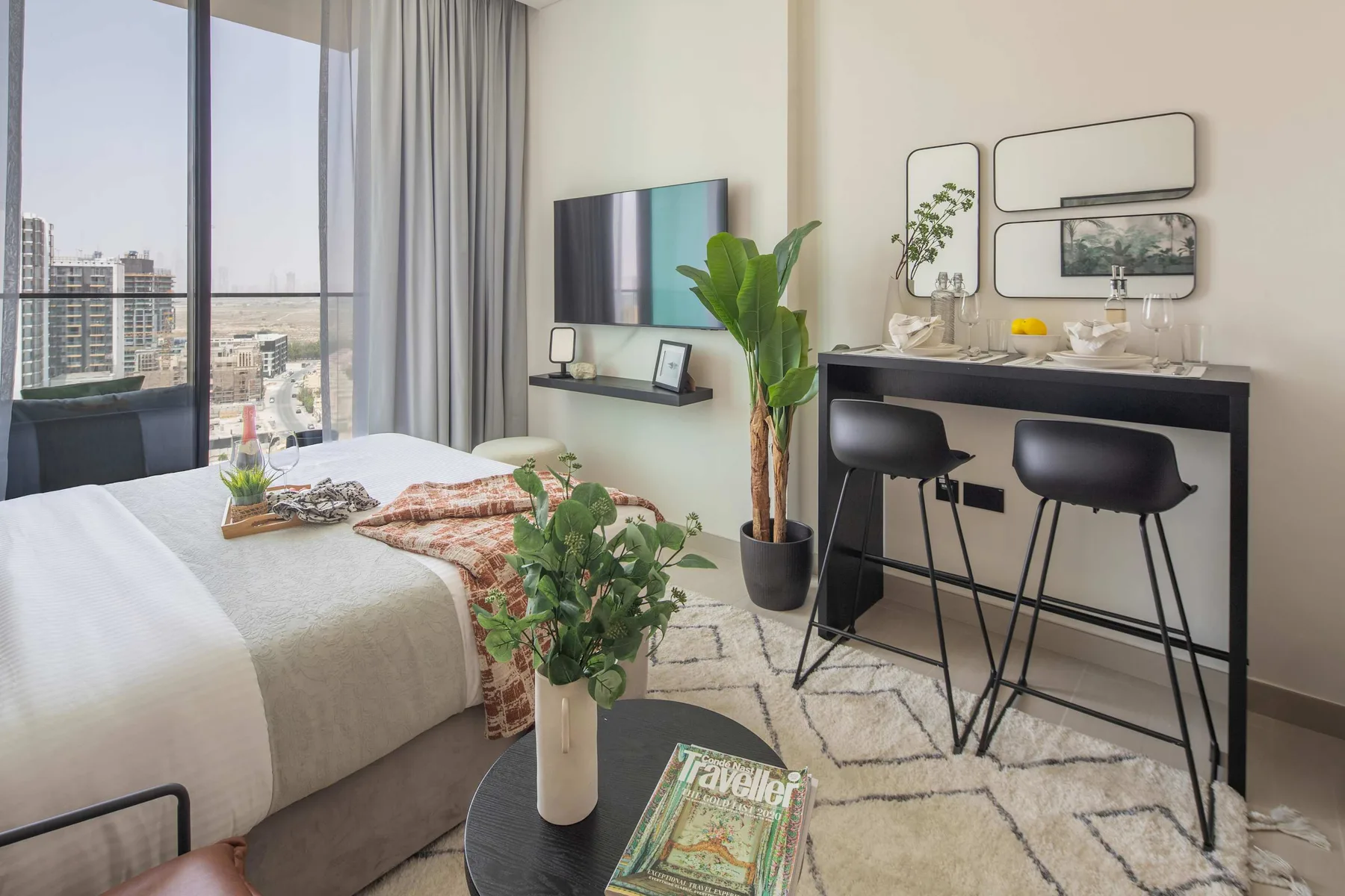 Sleek Studio Apartment with Balcony in the JVC!