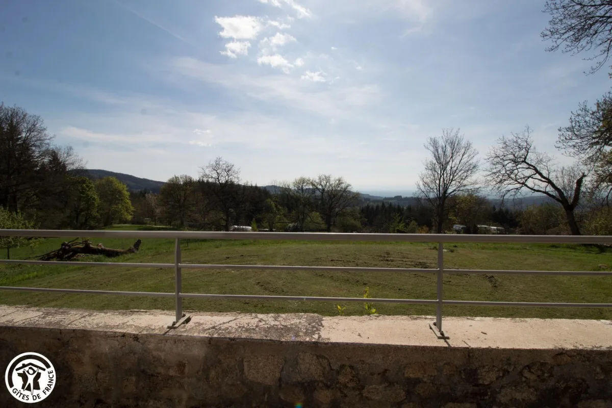 Vista de los Puys desde la terraza