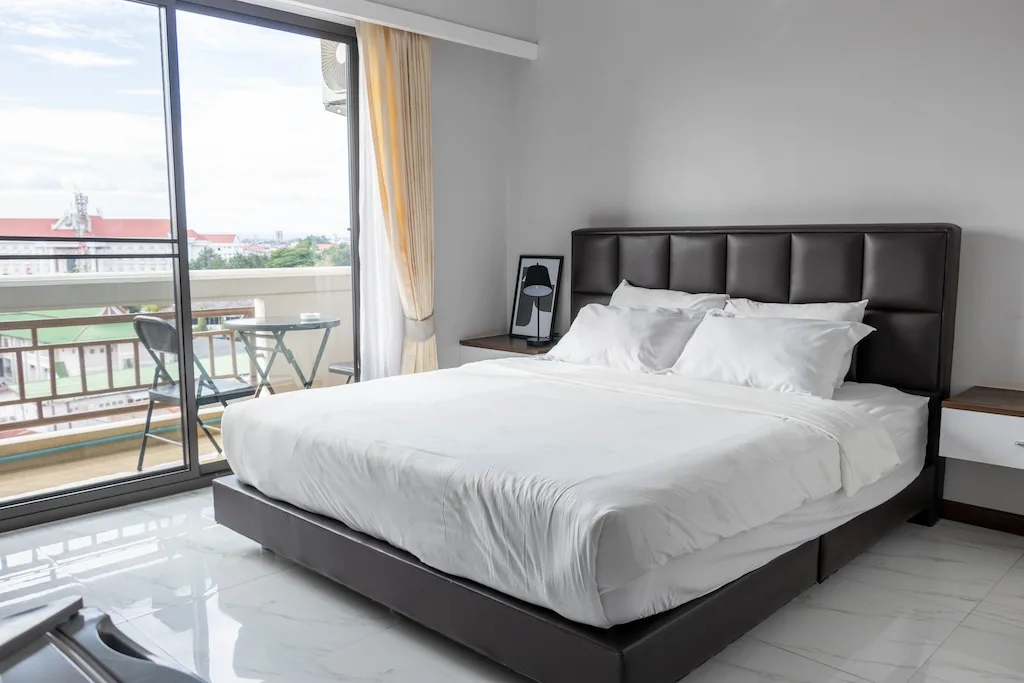 Bedroom with balcony