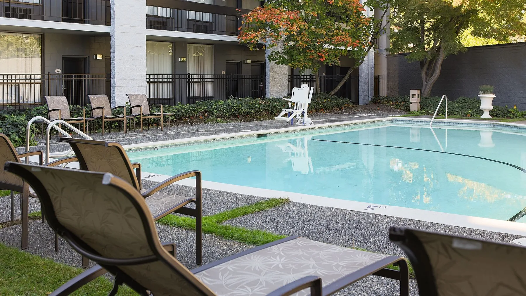 Seasonal outdoor pool