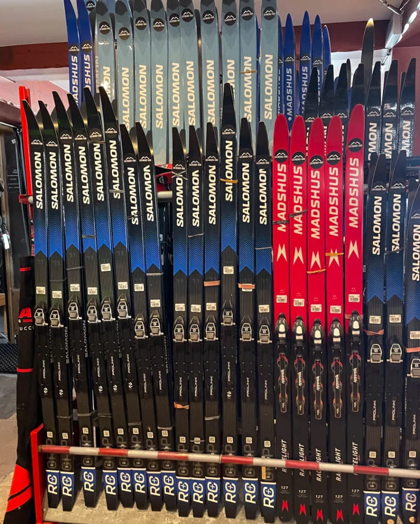 Tienda de esquí en el establecimiento