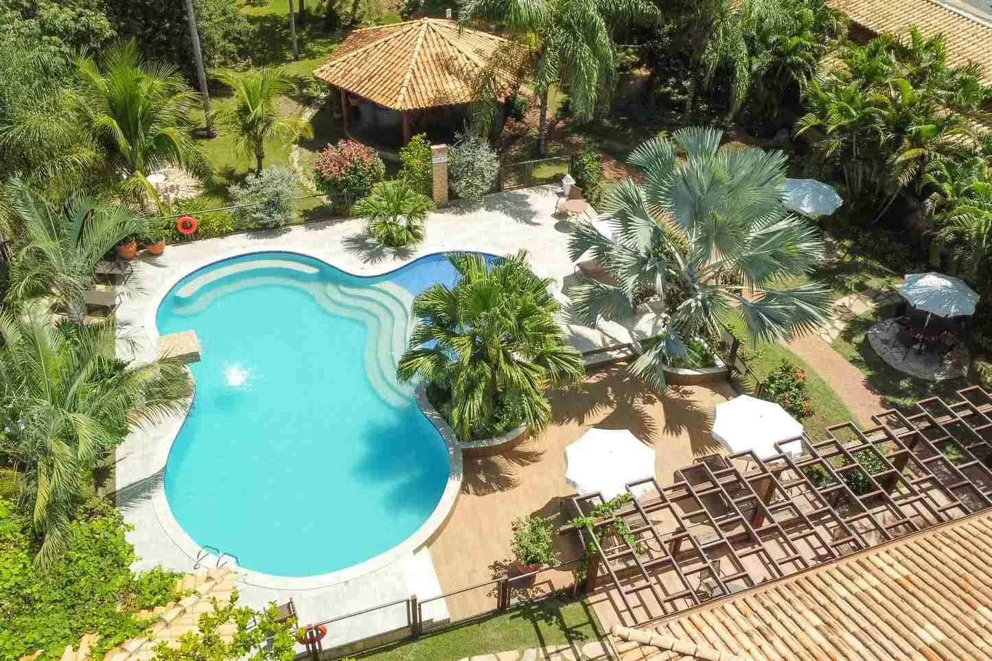 Outdoor pool at Pousada Surucuá