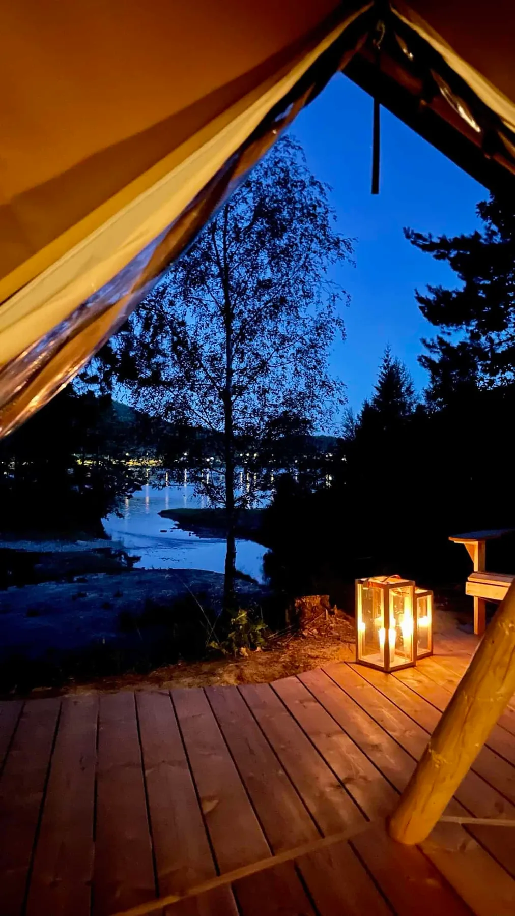 Evening view from a lavvu