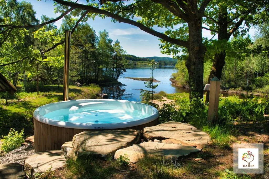 Wood-fired hot tub