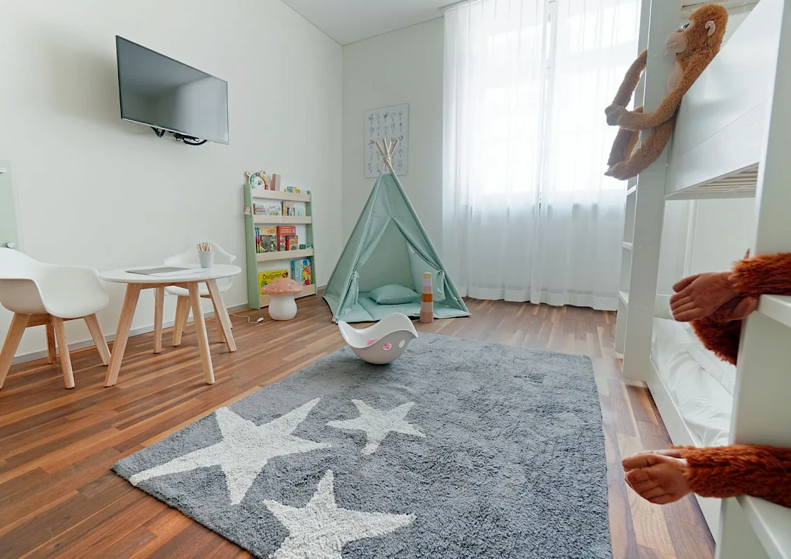 Family suite with play area