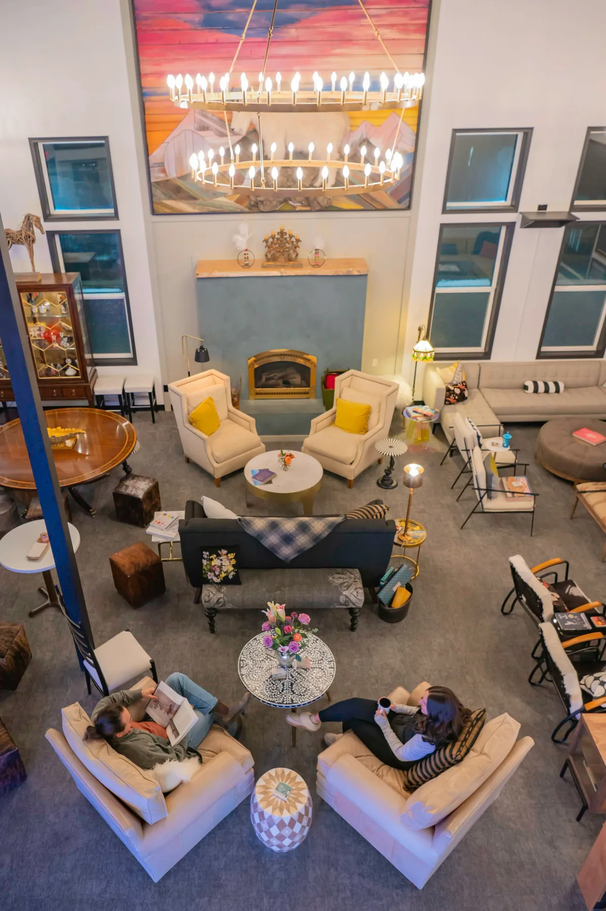 View of the lobby from the second floor