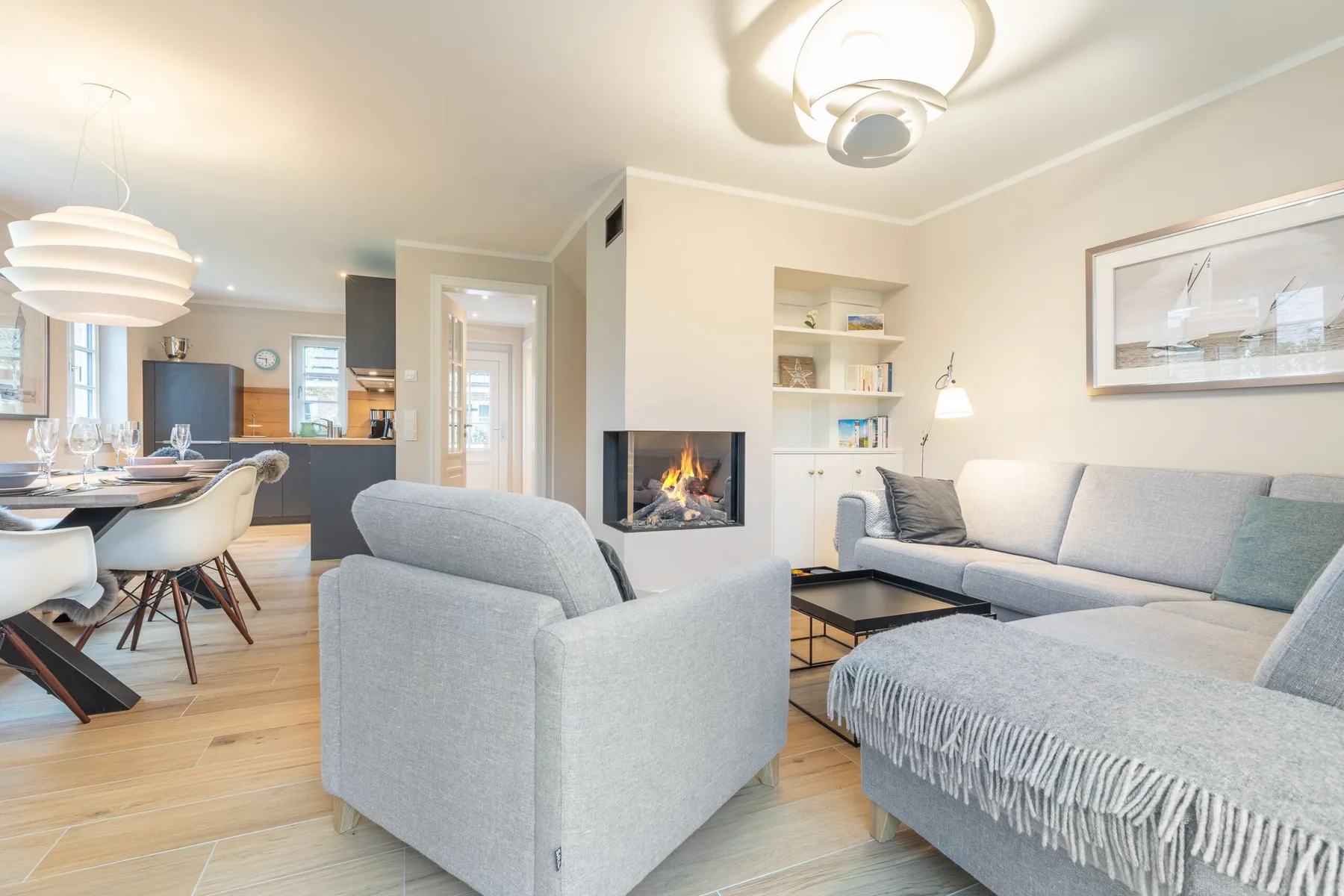 Hausteil mit ca. 144m² Nutzfläche im UG/EG/OG/DG für bis zu 7 Personen.
