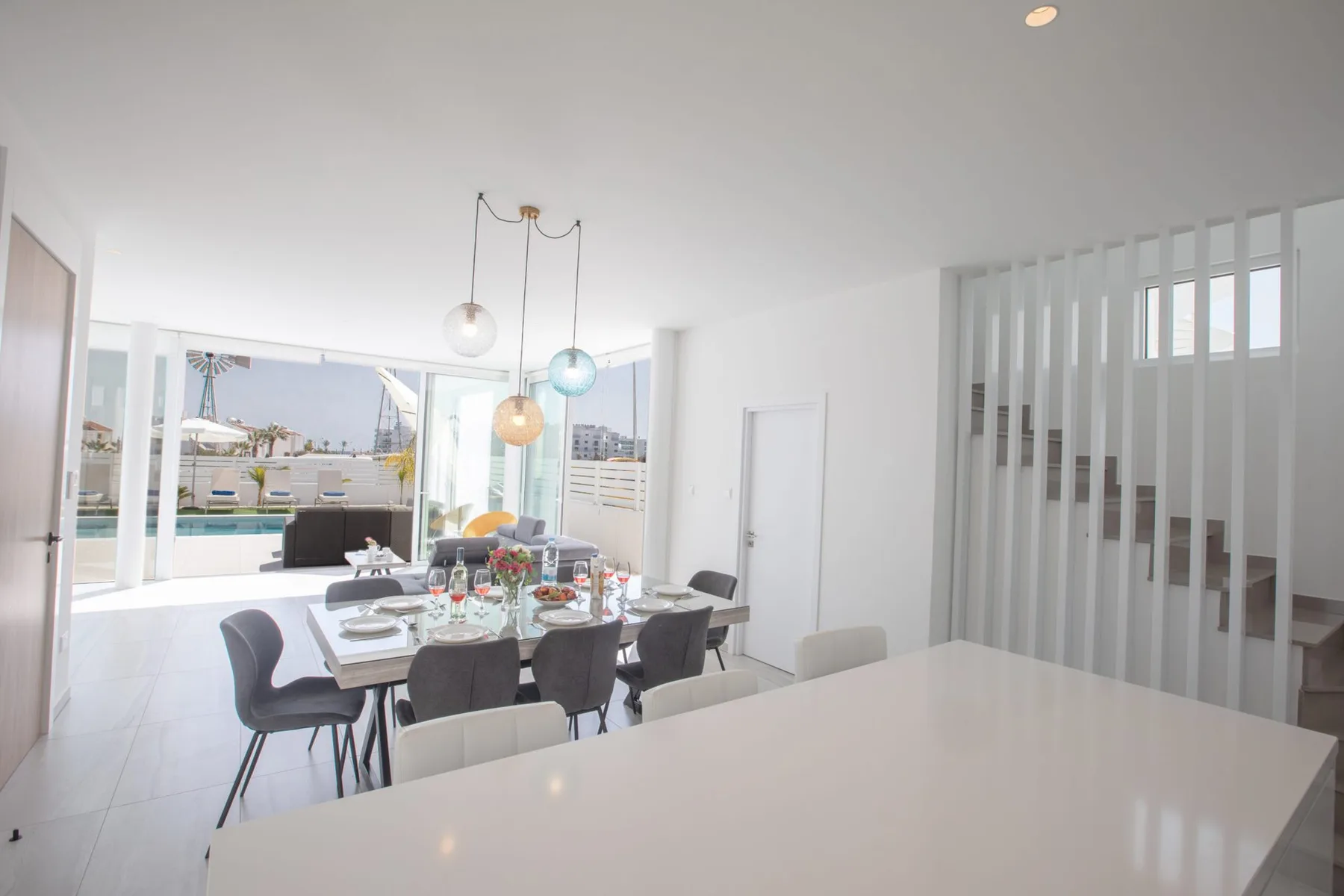 Open-plan dining area