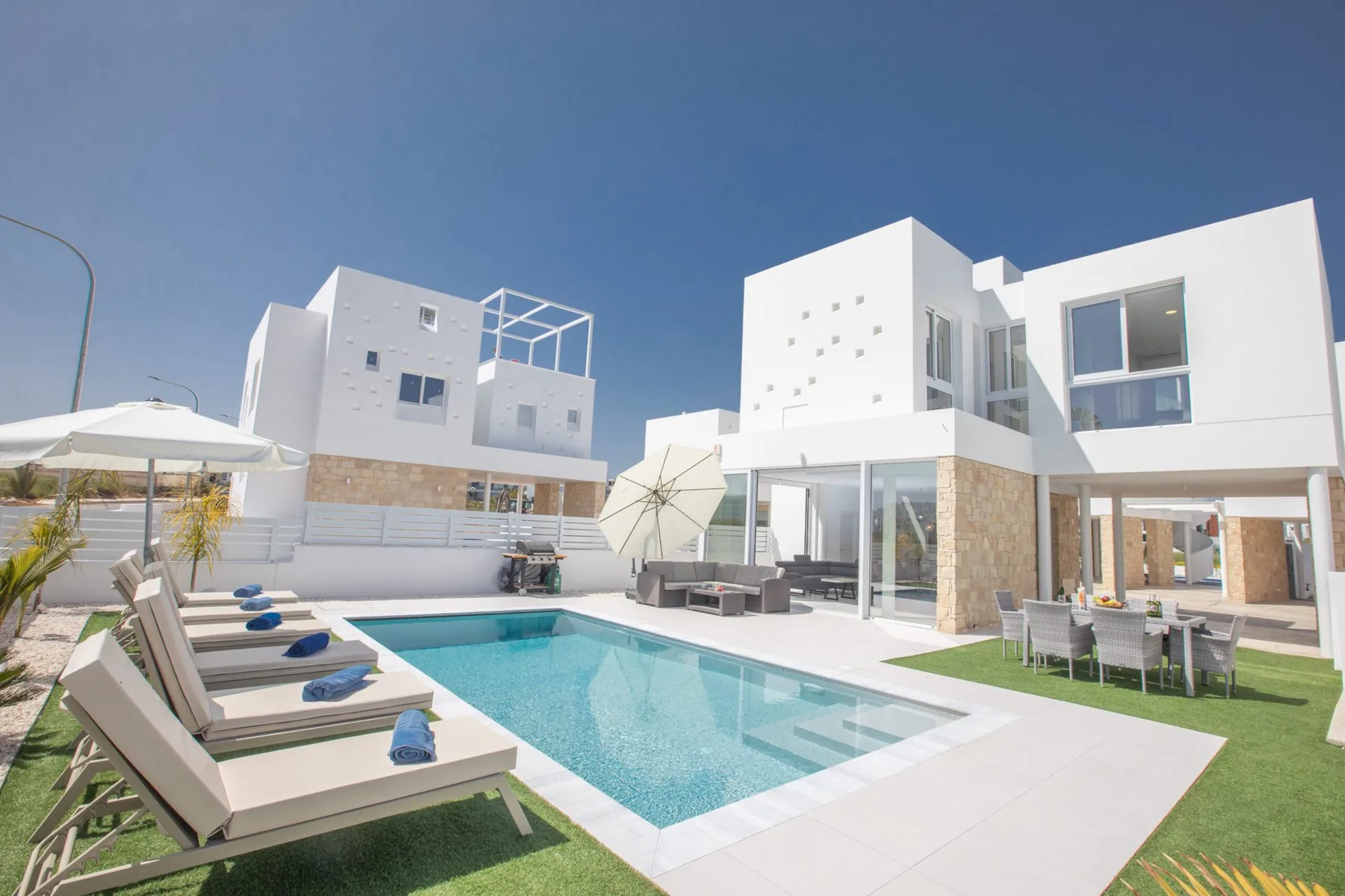 Villa exterior with private pool
