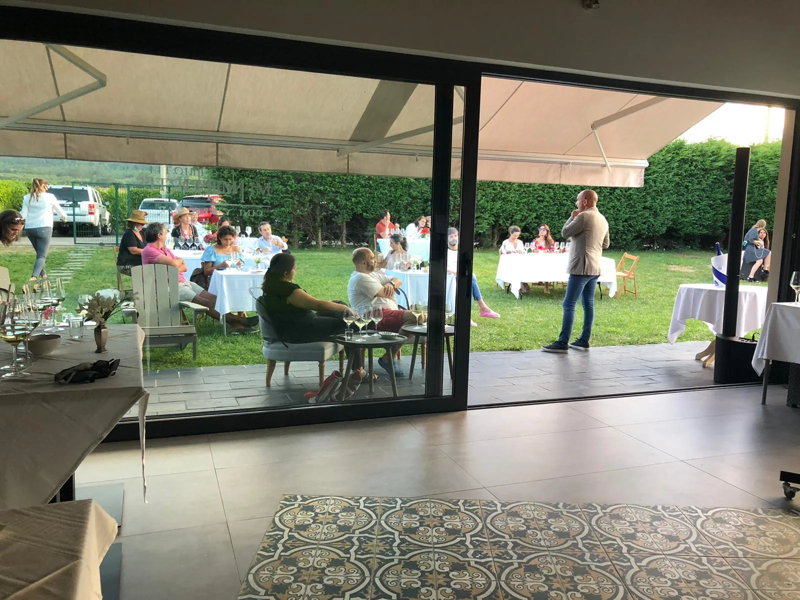 Hotel wine-tasting and guest moments