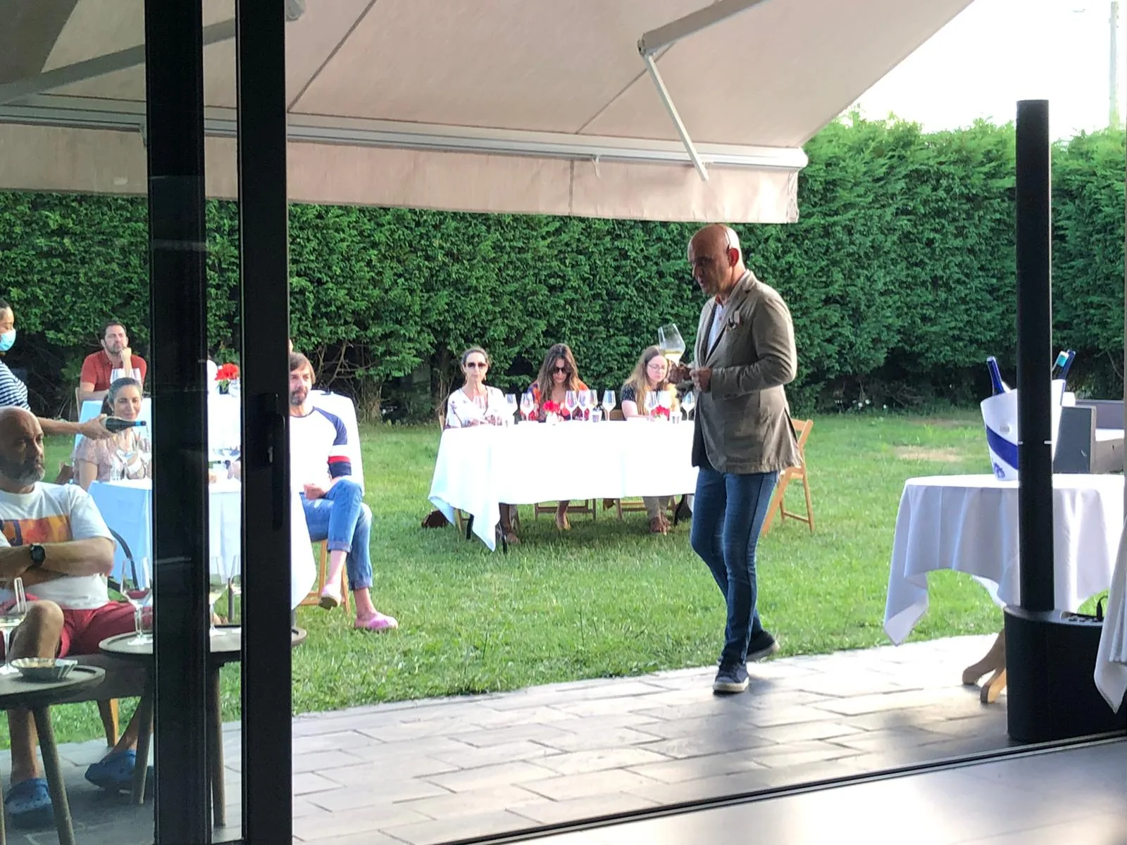 Hotel wine-tasting and guest moments