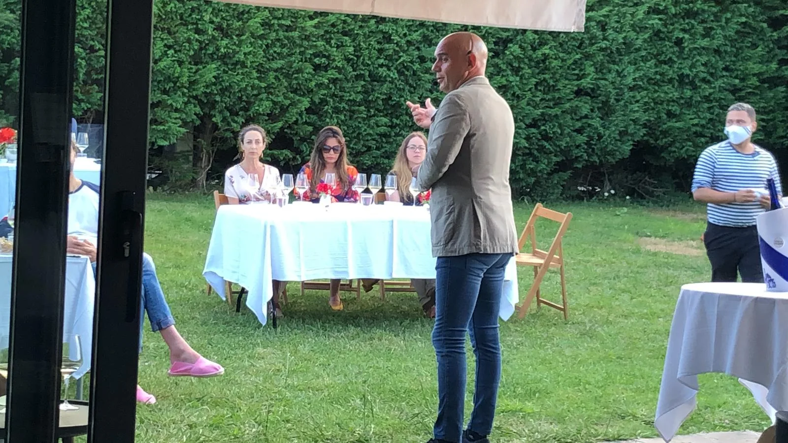 Hotel wine-tasting and guest moments