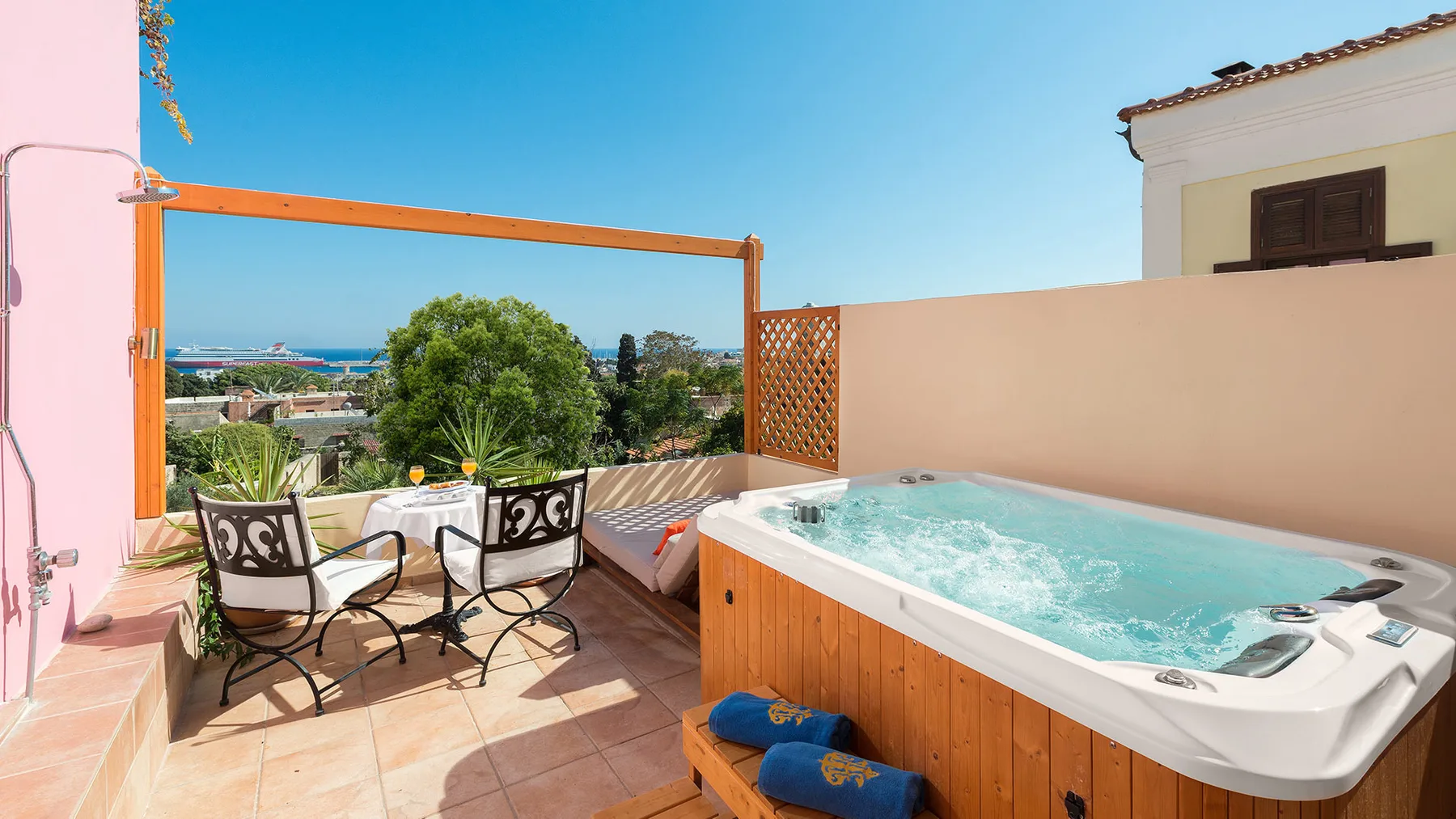 Vista de la propiedad del hotel