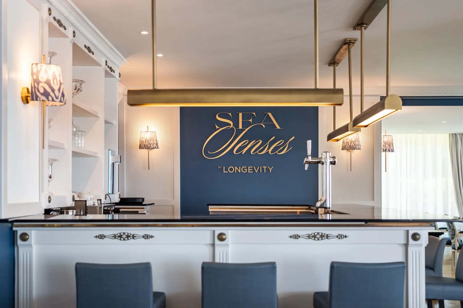 Sea Senses restaurant and bar interior.
