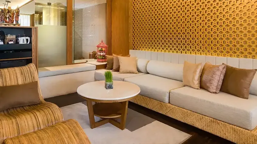Sala de estar de la suite