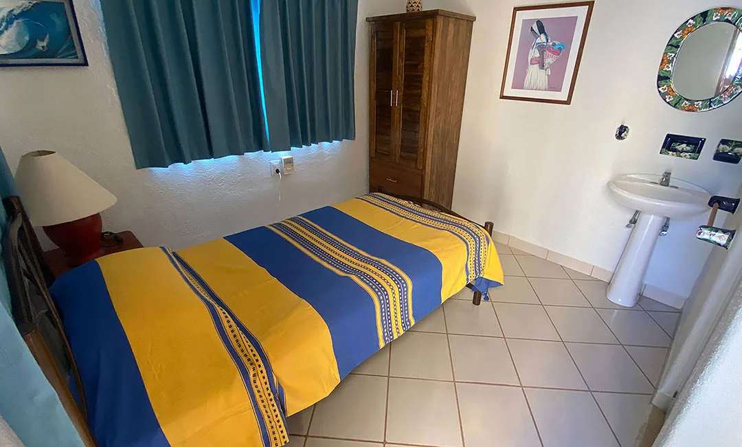 Tiny guest room