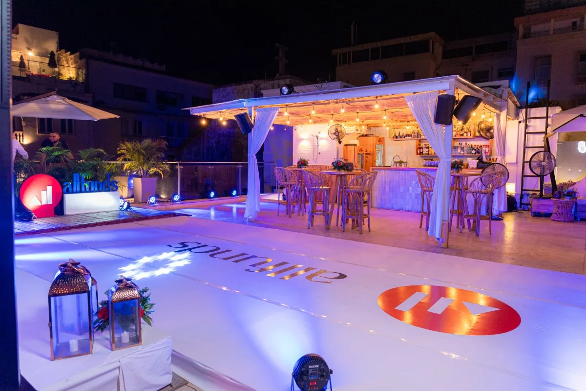 Rooftop terrace for events