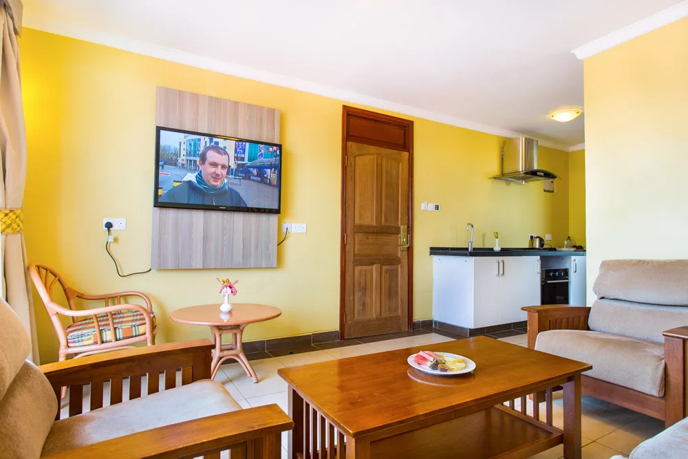 Sala de estar de la suite de Wigot Gardens