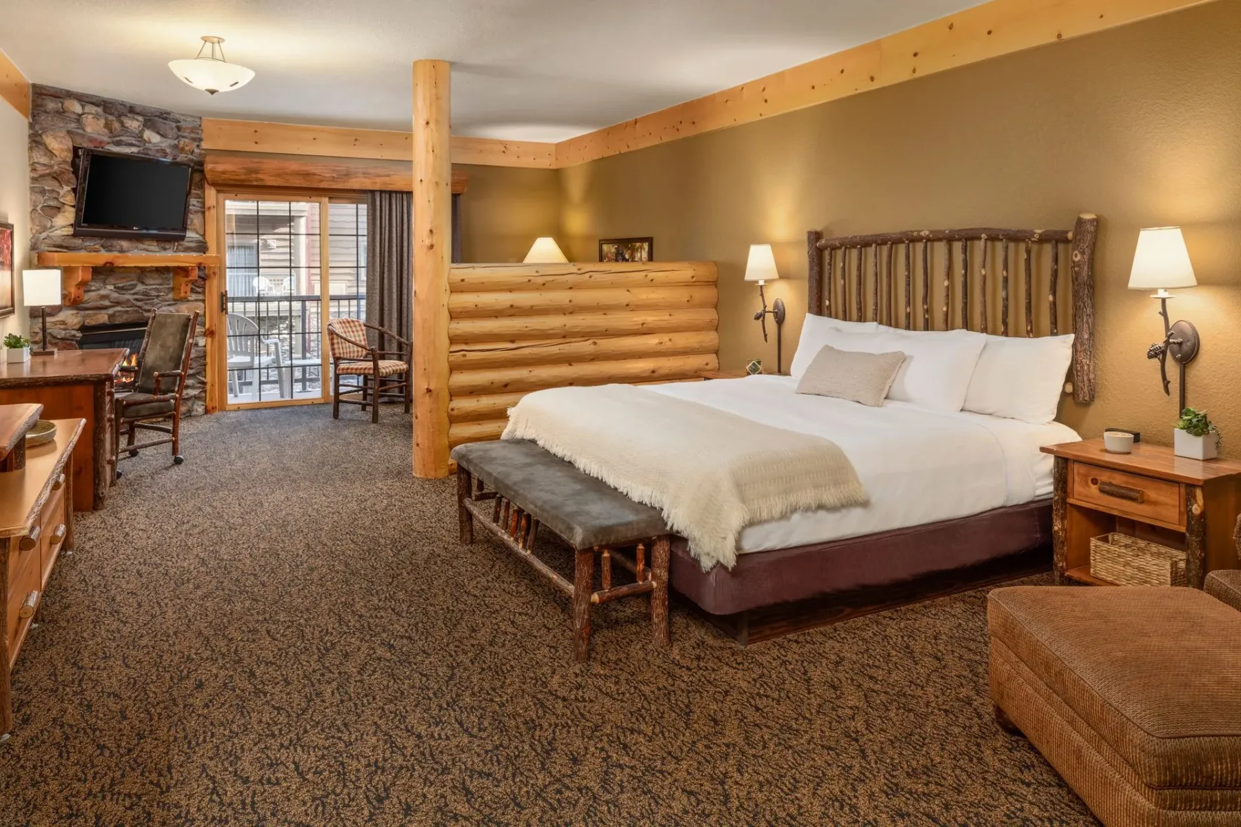 King fireplace suite