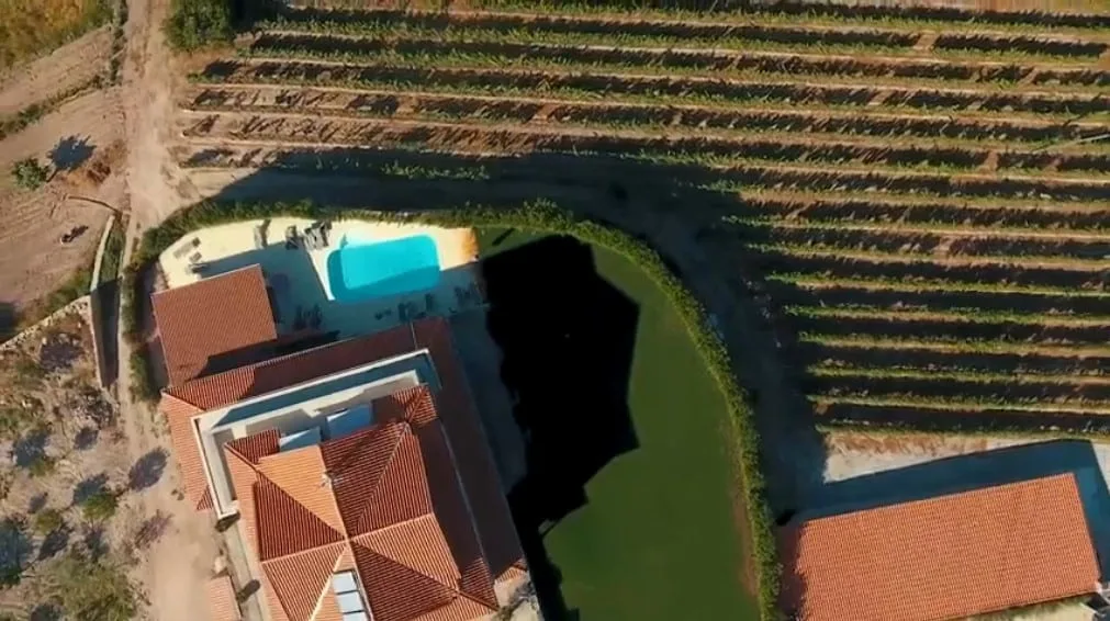 Vista aérea de Quinta do Palame