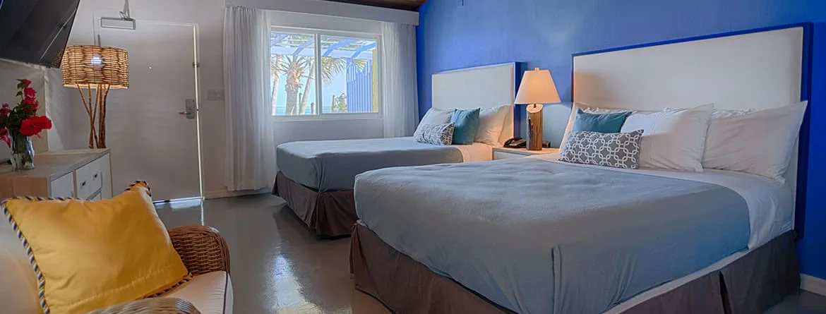 Cottage room with two queen beds