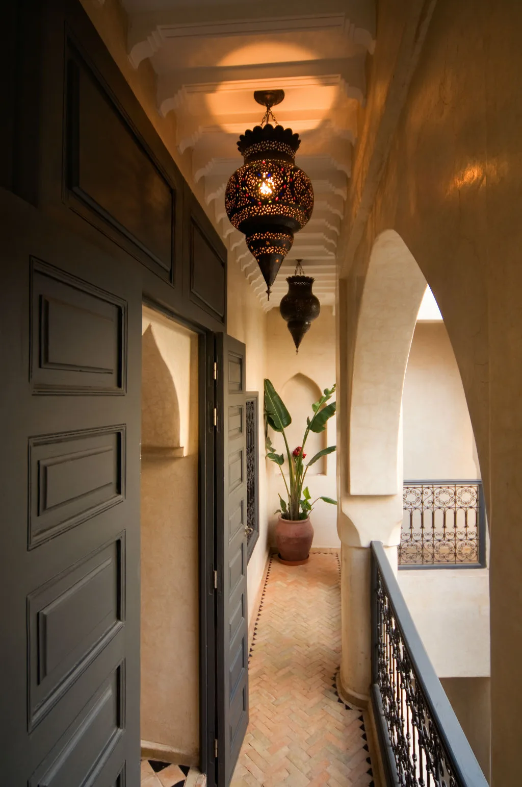 Riad Papillon corridor