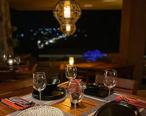 Vista de Q en el restaurante Maquil