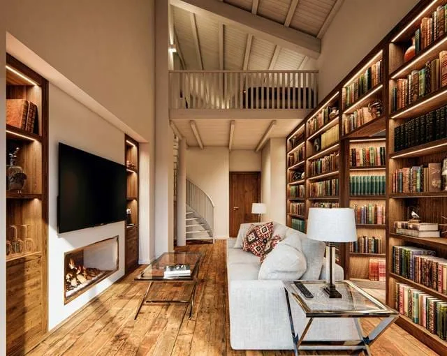 Suite Presidencial Maribel con altillo y escalera de caracol.