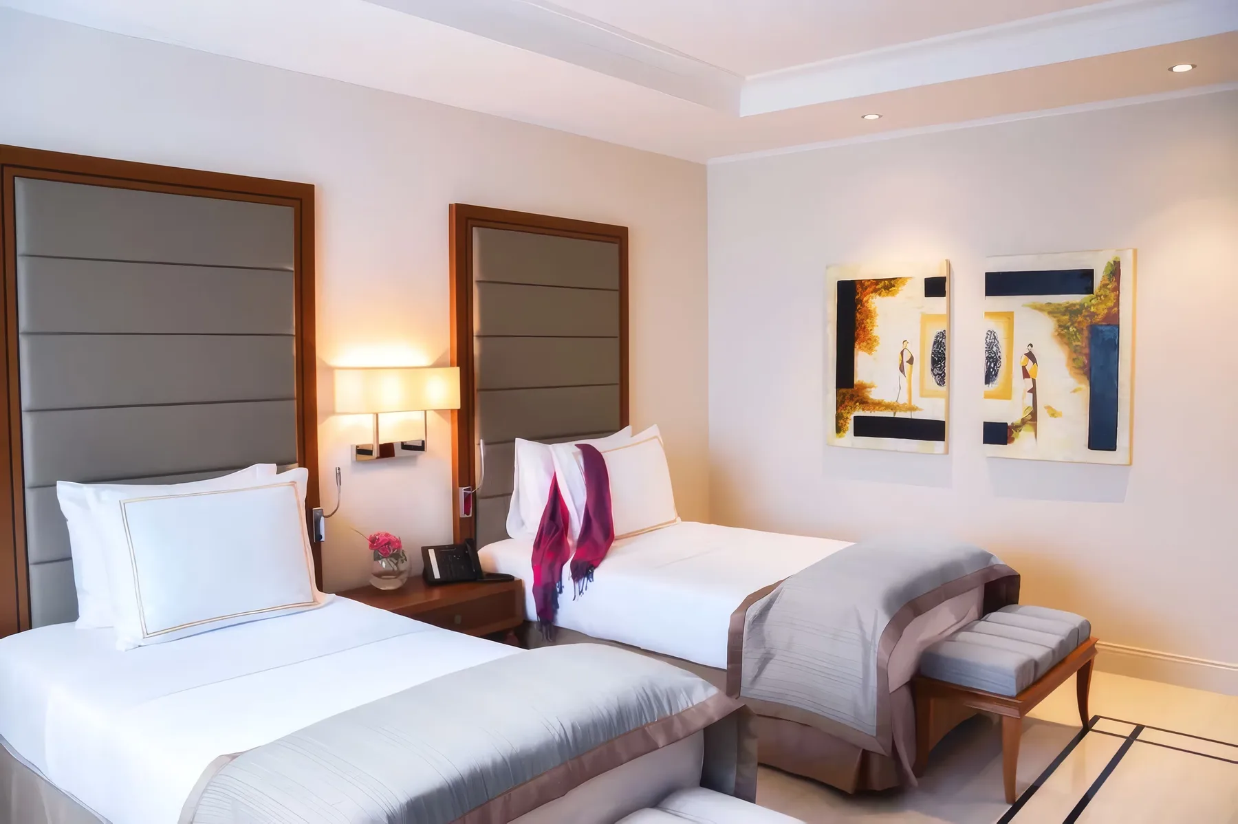 Habitación superior con dos camas individuales