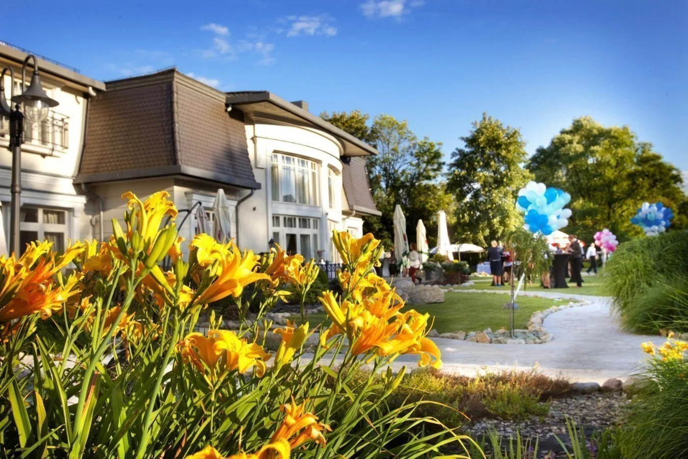 Garden party at the hotel