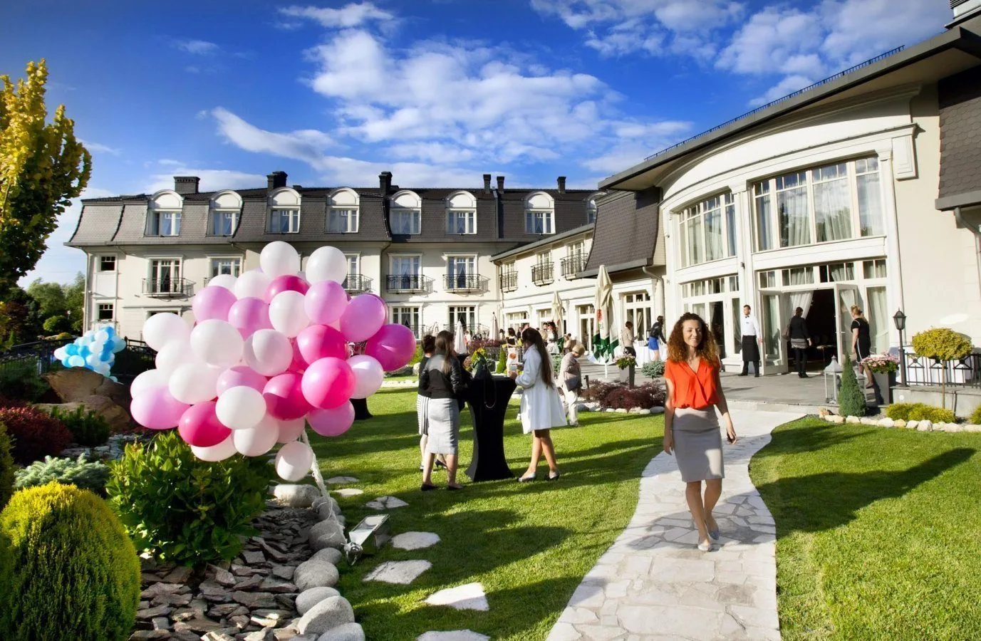 Garden party at the hotel