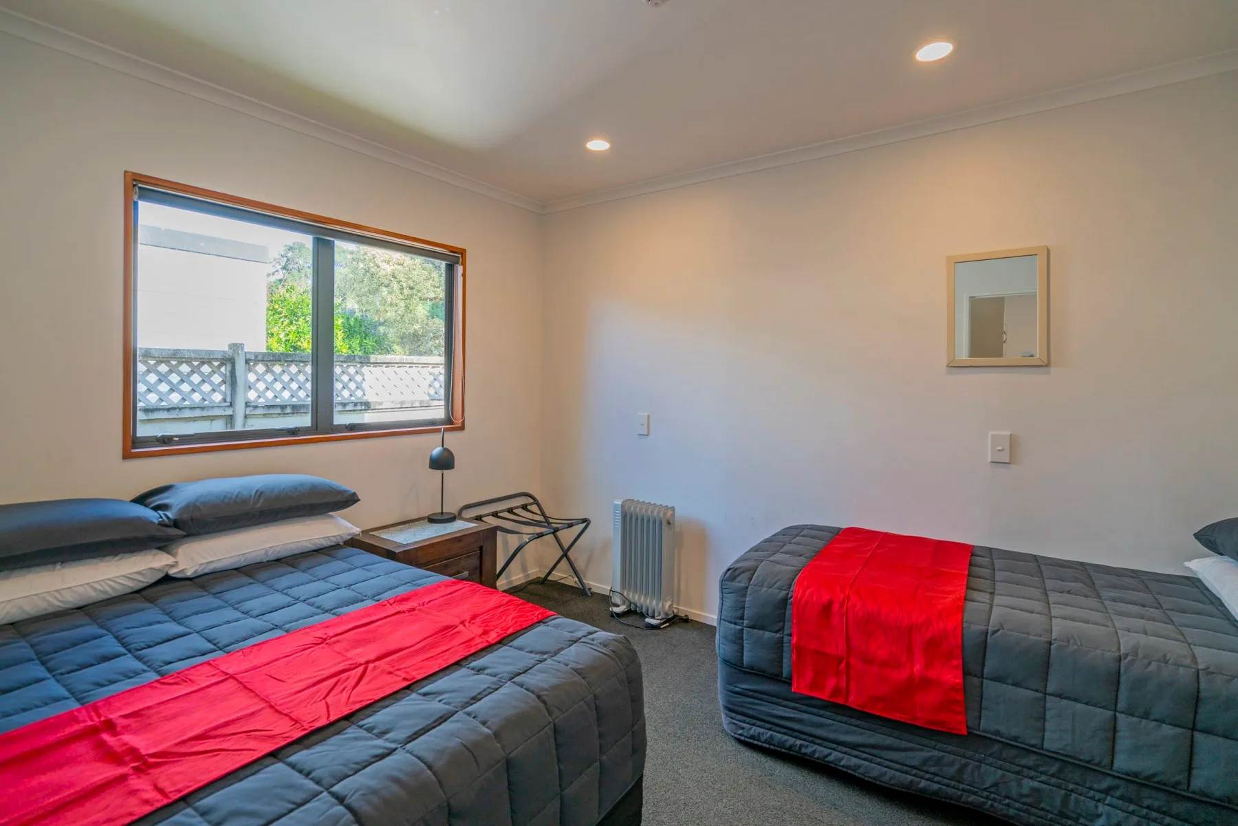 Unit 6 bedroom with twin beds