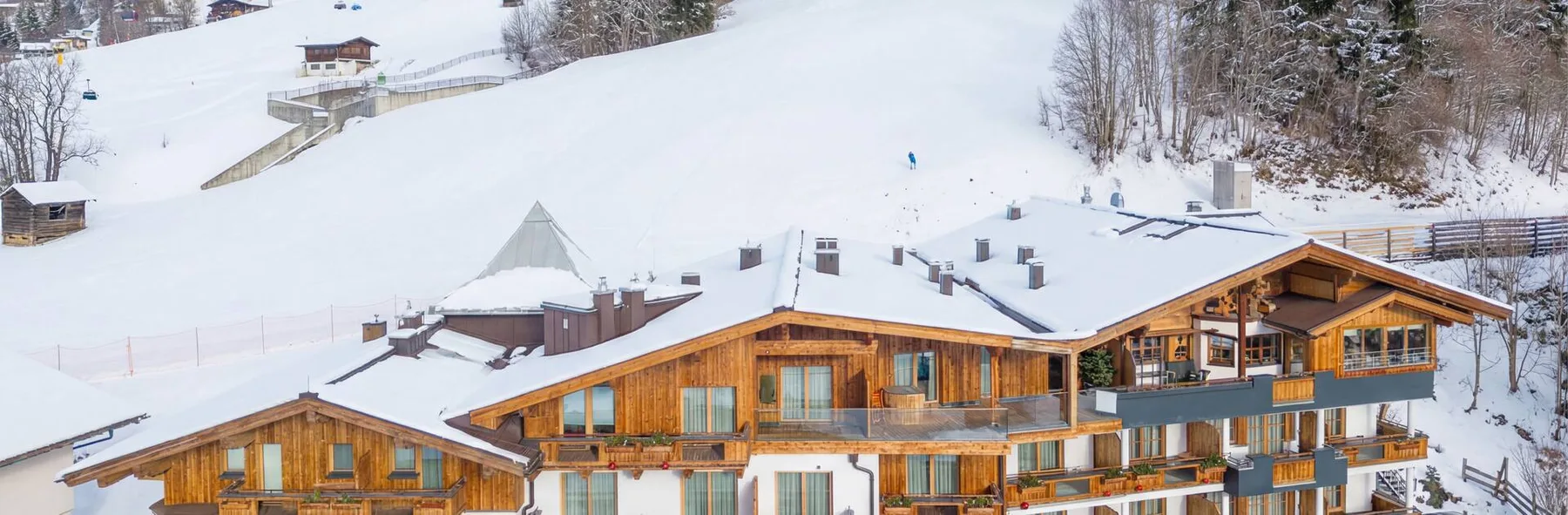 Hotel Astrid in a winter mountain setting