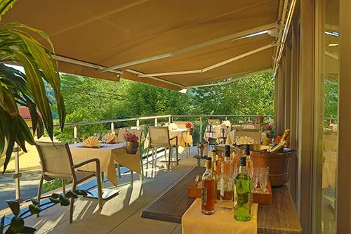 Terrasse de l’hôtel-restaurant