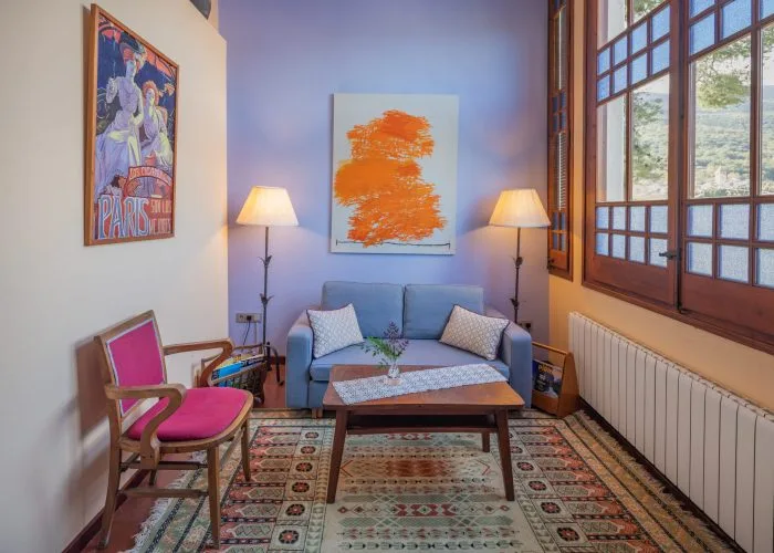 Sala de estar de la suite