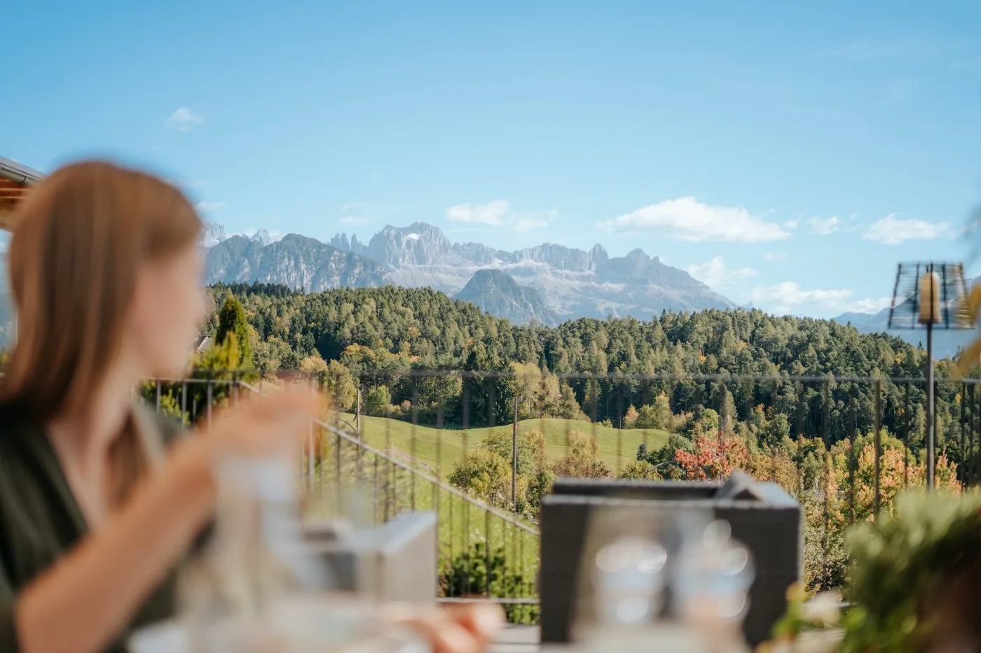 Hotel and mountain setting