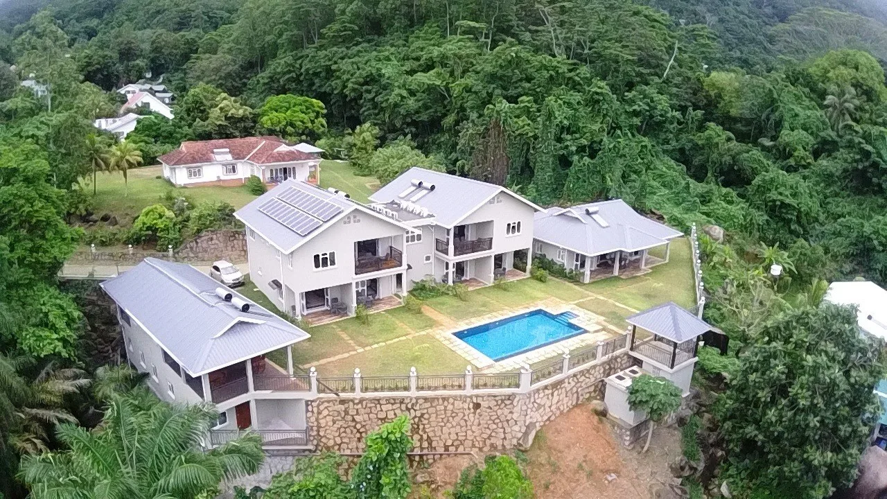 Aerial view of Bambous River Lodge