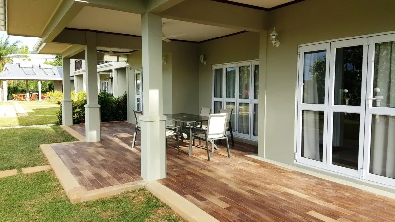 Patio at Bambous River Lodge