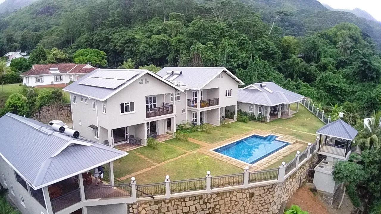 Aerial view of Bambous River Lodge
