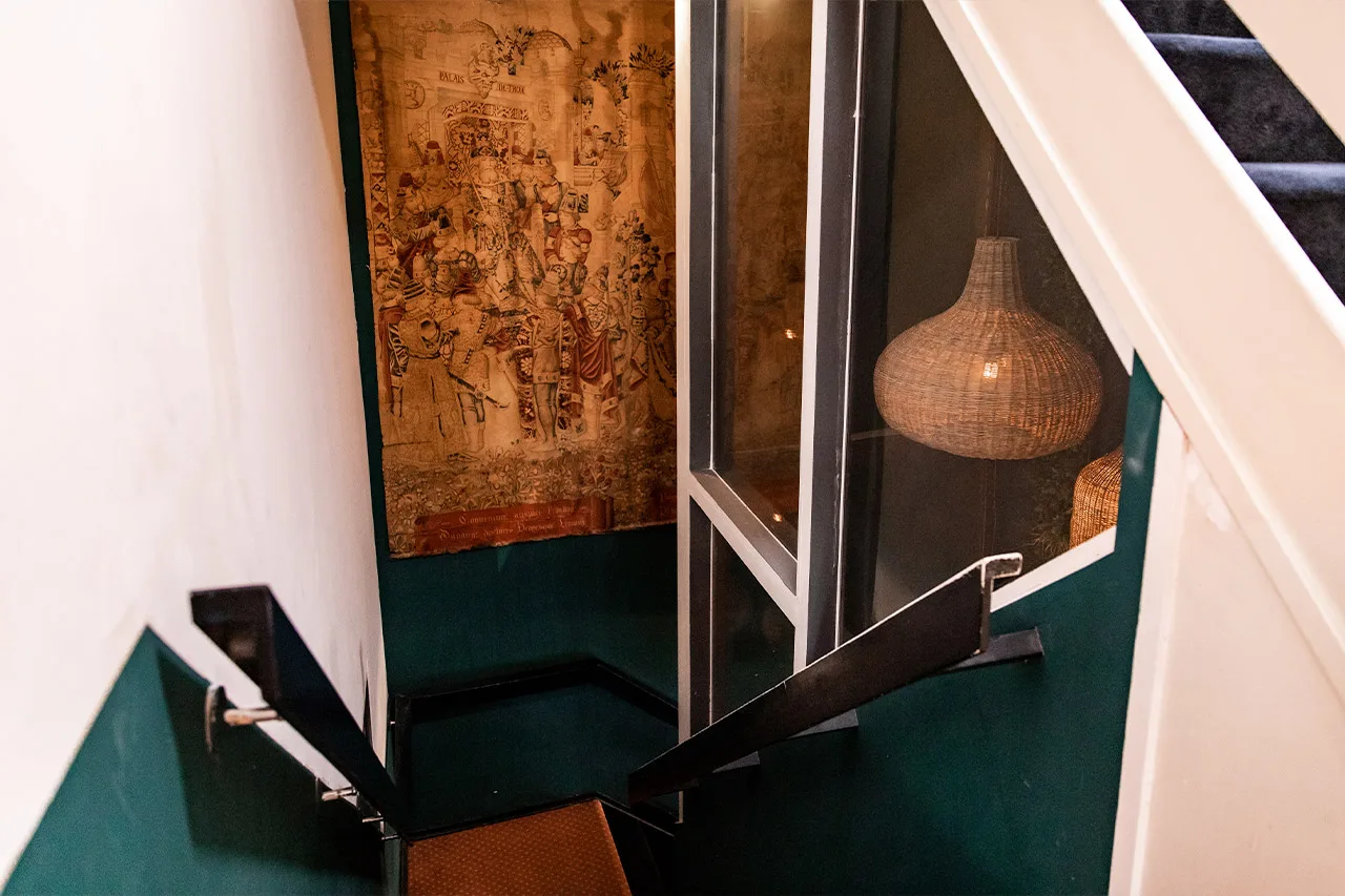 Hotel interior corridor