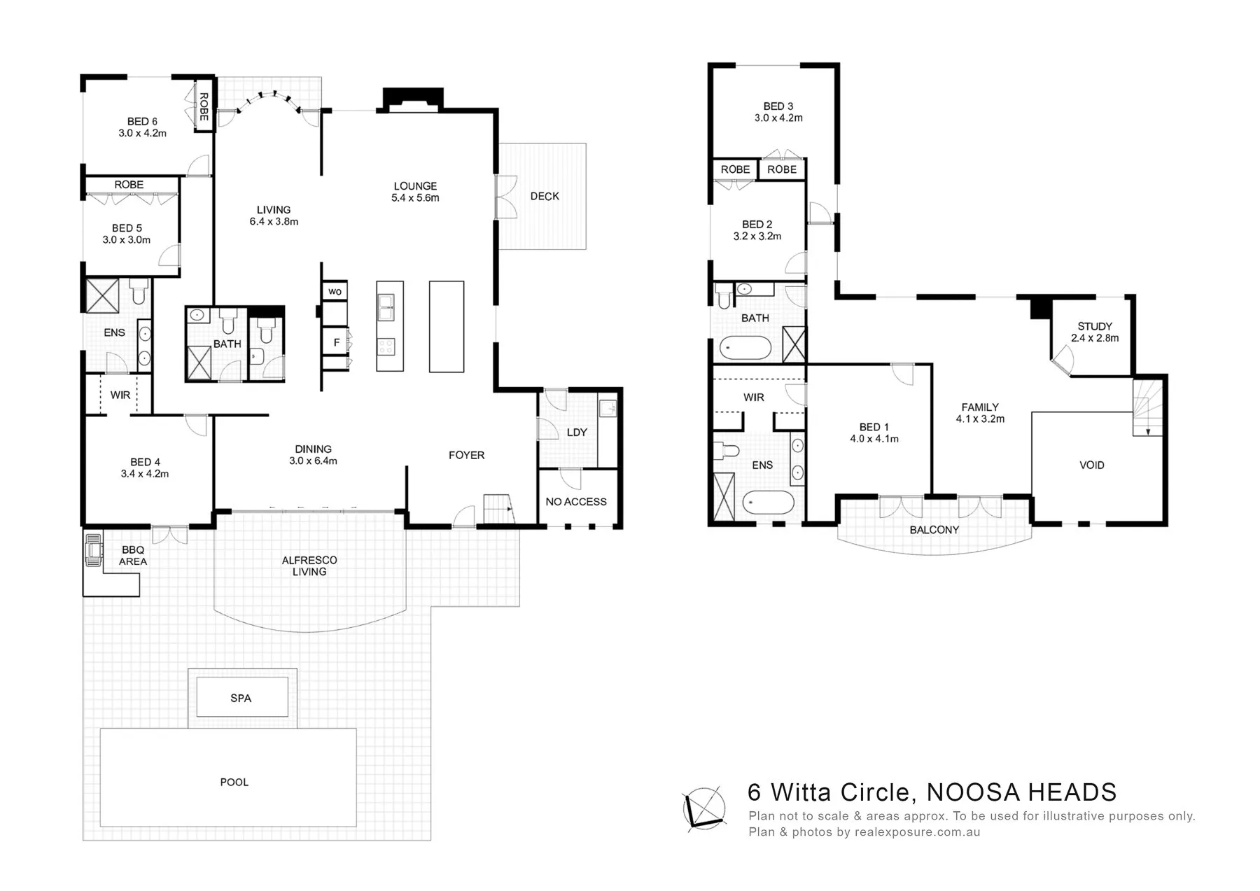 A floor plan shows living, dining, bedroom and outdoor areas.