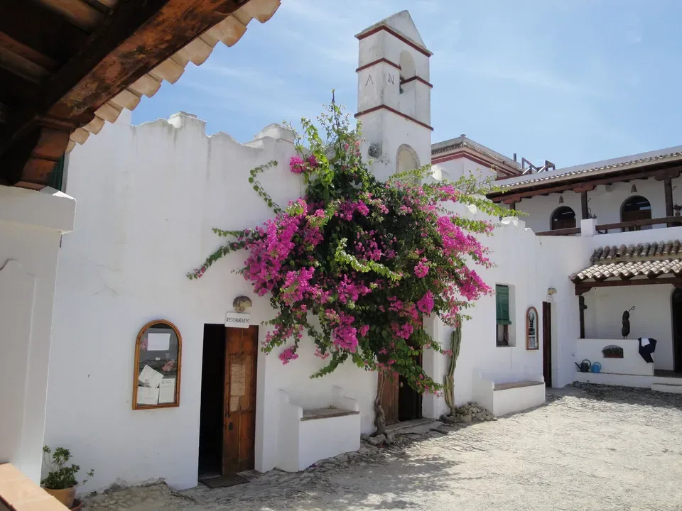 Entrance patio
