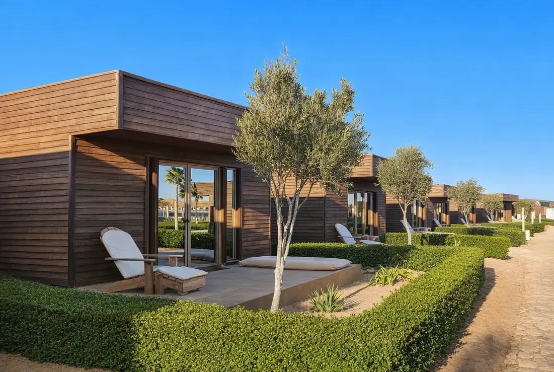 Bungalós con vistas a la laguna