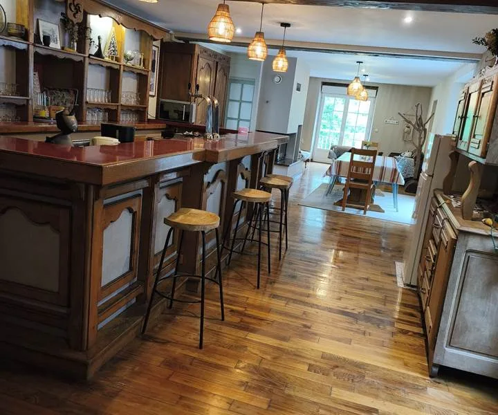 Kitchen and dining area