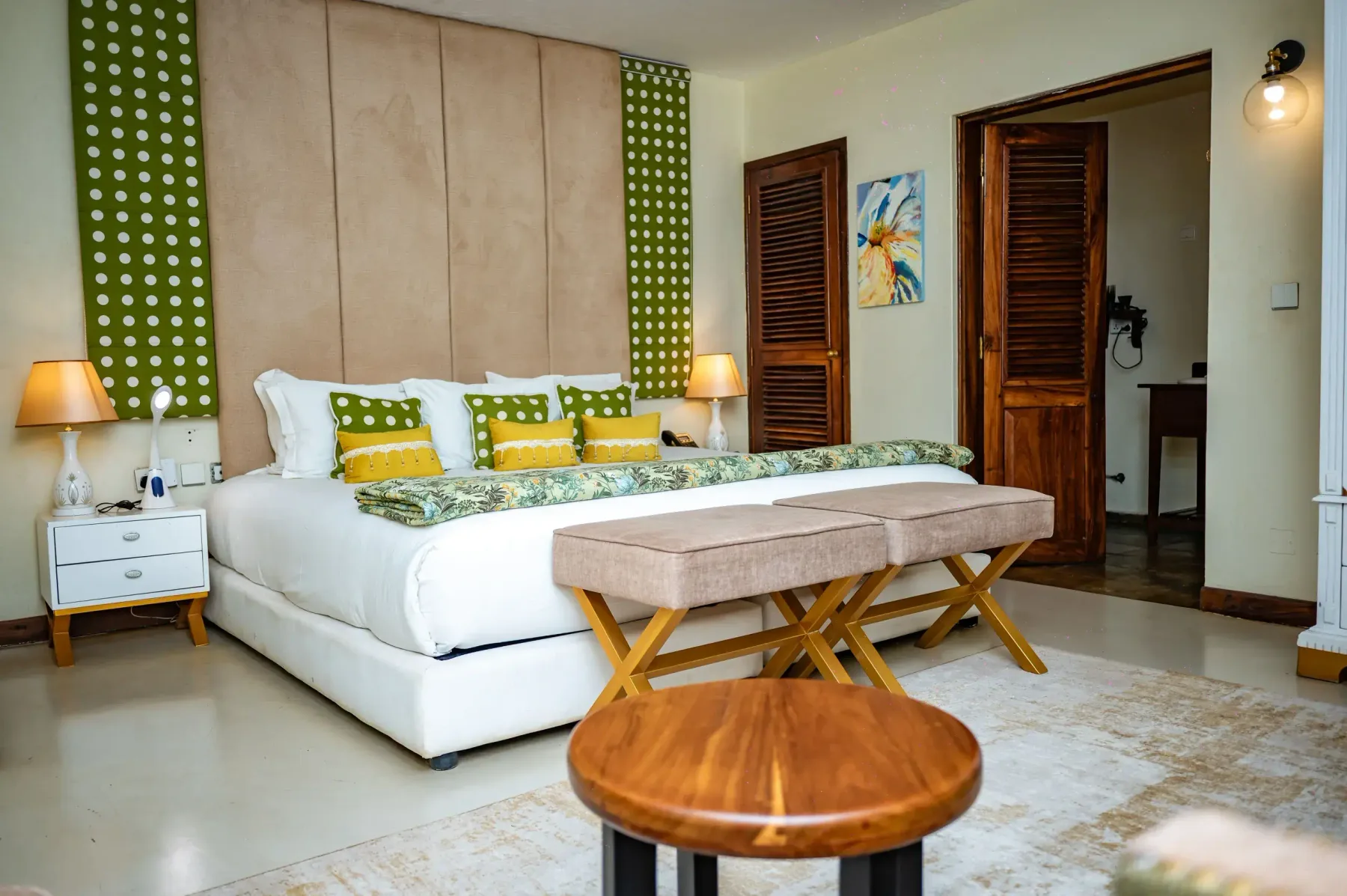 VIP Suite lounge with television and armchairs