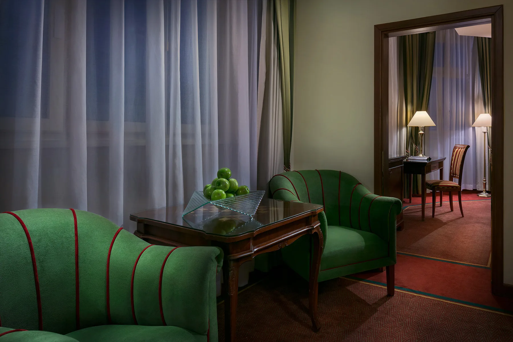 Zona de estar de la suite junior
